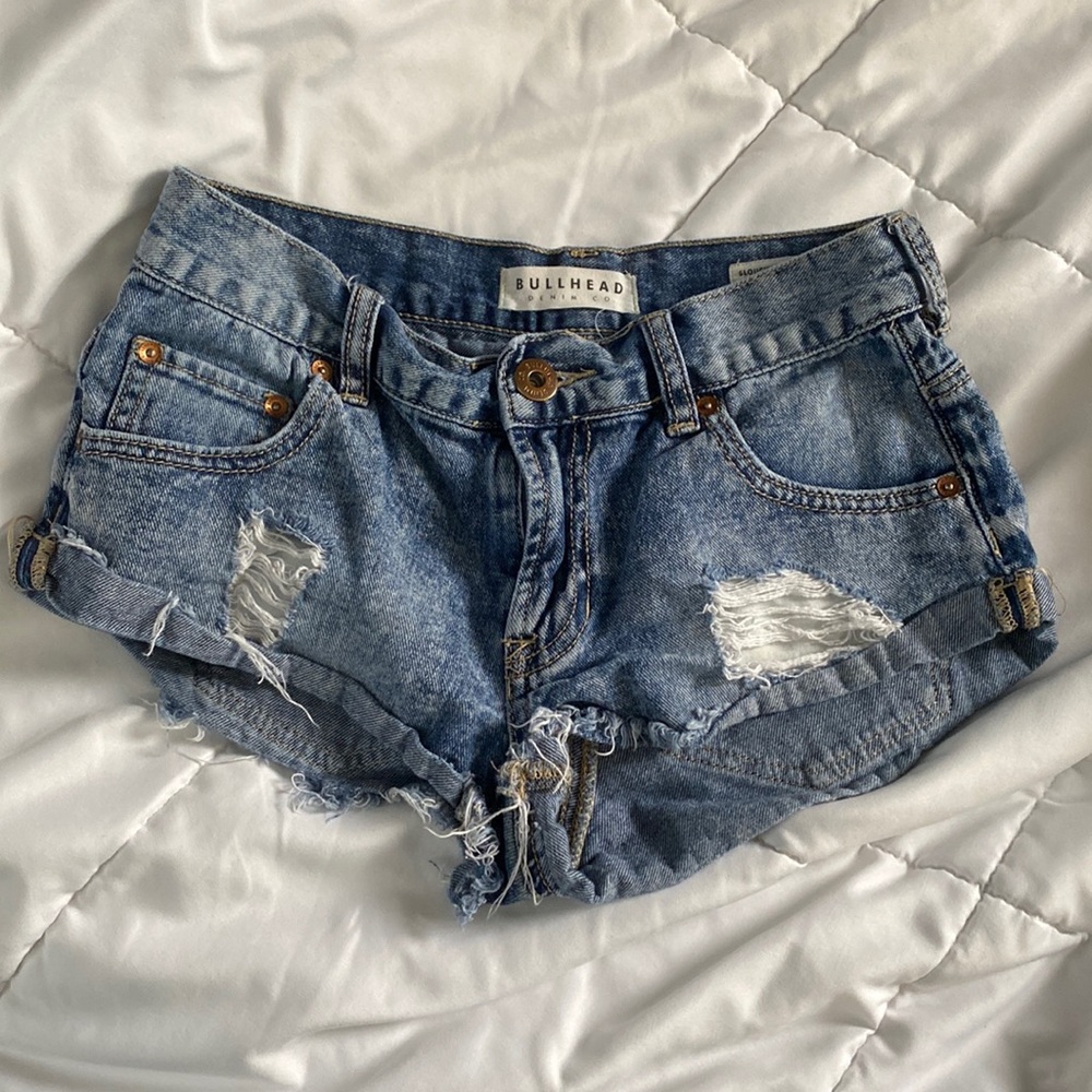 PacSun Distressed Denim Shorts Size 0